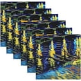 thumbnail image 6 of GZHJMY Van Gogh's Starry Sky Cloth Napkins Set of 1,Reusable Washable Polyester Dinner Table Napkins for Kitchen,Dining,Restaurant,Party Decoration, 6 of 7