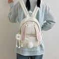 thumbnail image 4 of Fgnfyis Backpack for Girls Lightweight Cute Bunny Ear Design School Daypack for Middle Schoolers and Outdoor Adventures Preschool Backpack White, 4 of 4