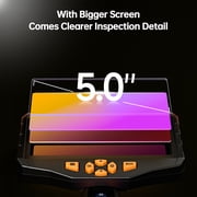 Teslong Triple Lens Borescope Inspection Camera with 5 IPS Screen and Light