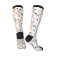 thumbnail image 4 of Fotbe Geometric Spots print Women's Men's Novelty Crew Socks Cotton Socks Knee High Socks for Walking,Running,Nurses,Pregnancy, 4 of 9
