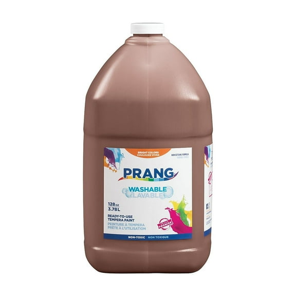 Prang Washable Tempera Paint Brown 128 oz. (10608) X10608