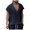 Navy, variant on Men's V Neck Loose Fit Jacquard Knit Sleeveless Casual Tank Top Breathable Comfortable Summer Vest Men's Tops T-Shirt Casual Crew Neck Loose