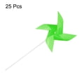 thumbnail image 3 of 25pcs Windmills for the Yard Garden 15 Inch x 7.5 Inch 4 Leaves, Green, 3 of 6