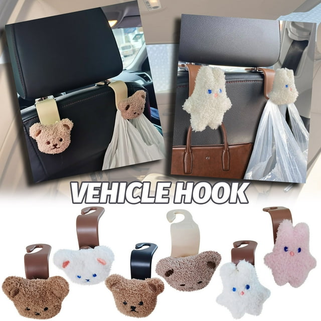 Vaidha Bear Hook Car Seat Back Multi-Functional Storage Hook Car Plastic Pendant