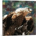 thumbnail image 1 of ARTCANVAS Golden Eagle of Albania Blue Green Canvas Art Print - Size: 26" x 26" (1.50" Deep), 1 of 9