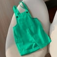 thumbnail image 5 of Toddler Overalls Girls 3T Girls Summer Sleeveless Casual Romper Spaghetti Strap Shorts Jumpsuit with Pockets Kids Jumper Cute Clothes for Teen, 5 of 6