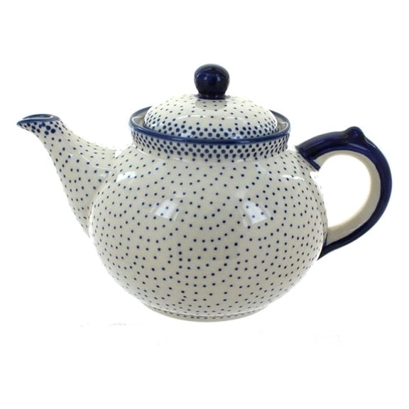 Blue Rose Polish Pottery Small Dots Teapot