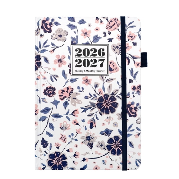 2026-2027 Pocket Planner/Calendar - Monthly Pocket Planner/Calendar with Pen Hold, January 2026 - December 2027, Inner Pockets and 72 Notes Pages