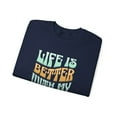 thumbnail image 3 of Life Is Better With My Boys Crewneck Sweatshirt, 3 of 4