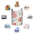 thumbnail image 6 of LNWH Laundry Basket, Plant Leaf Flower Pattern Foldable Laundry Hamper With Handles Waterproof, Small, 6 of 8