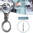 thumbnail image 1 of Étui en Métal avec Porte-Clés Résistant aux Rayures Étui Protecteur Portable Compatible avec AirTags Traqueur Bluetooth Housse de Protection, 1 of 10