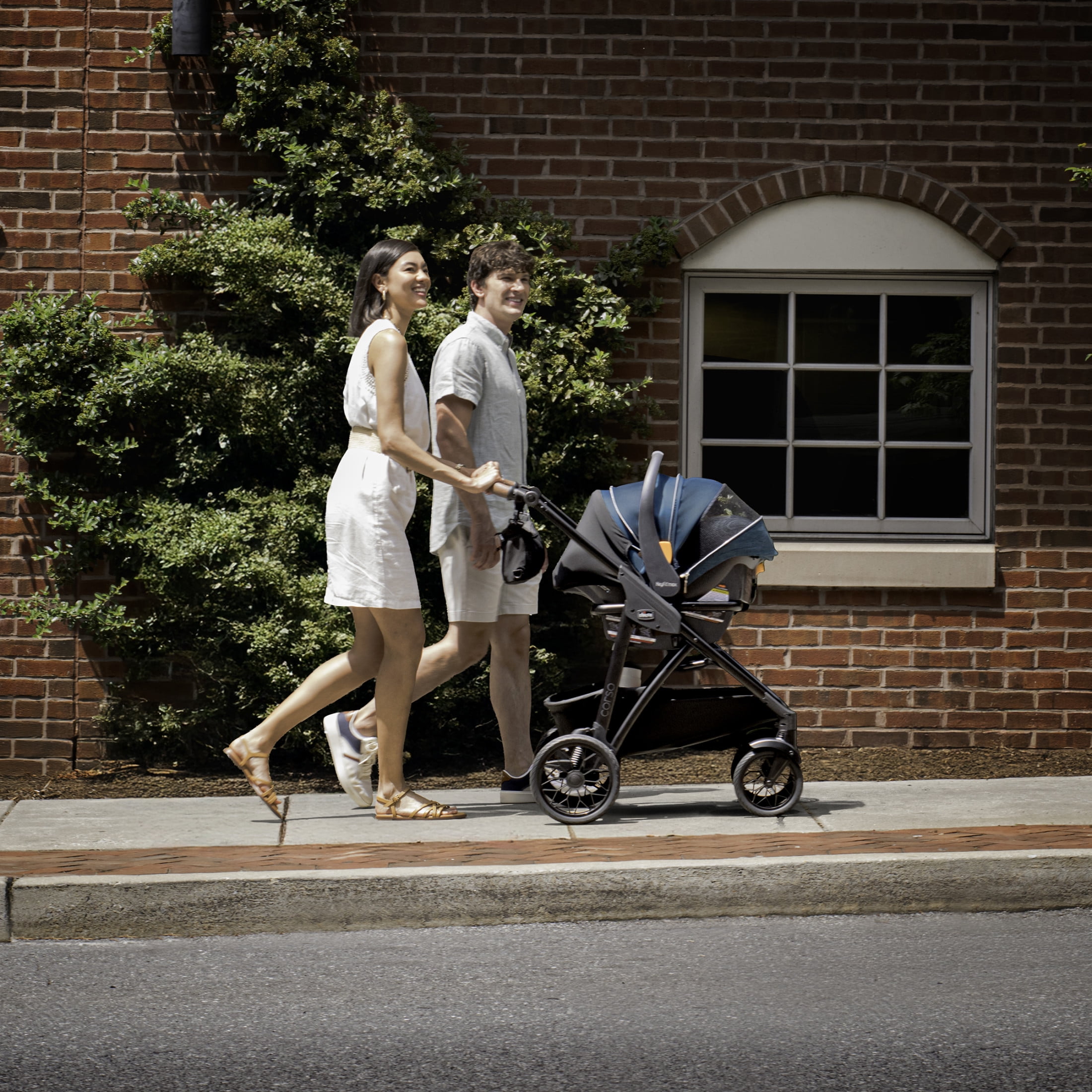 Chicco Corso® Primo Modular Stroller with Infant Car Seat Adapter - Summit (Grey), New