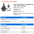 thumbnail image 2 of Front Lower Ball Joint - Compatible with 1998 - 2001 Ford Ranger 1999 2000, 2 of 2