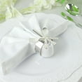 thumbnail image 2 of Efavormart 4 Pack | Silver Metal Fork Knife Spoon Design Napkin Rings - Utensil Themed Napkin Holders, 2 of 5
