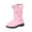 Pink, variant on Winter Saving Clearance! VERUGU Mid Calf Boots Fall Winter New Girls Boots Plush Warm Cotton High Sleeve Princess Long Boots