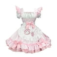 thumbnail image 2 of Dresses Women Ndbuld Women's Daily Cute Maid Dress Sweet Christmas War Robe Dress Set Pink S, 2 of 3