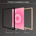 thumbnail image 3 of Aluminum Framed Art Gradient Aura Angel Numbers Poster Sets for Room Aesthetic Positive Quotes Canvas Wall Art Paintings Colorful Abstract Trendy Y2k Style Wall Decor for Bedroom 12x16in, 3 of 6