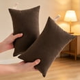 thumbnail image 4 of YLOHUIL 2 Pack Small Soft Travel Pillows, Microfiber Neck Support Pillow for Car and Airplane, Machine Washable Mini Pillow for Camping and Home Use, 11 x 7 Inch, 4 of 8