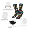 thumbnail image 3 of Honeii Monster Car Print Children's Colorful Socks,Unisex Kids and Toddlers' Cushioned Sock,Kids Athletic Crew Socks,for Everyday Wear and Sports, 3 of 5