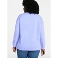 thumbnail image 3 of Terra & Sky Women's Plus Size Fleece Sweatshirt, Size 0X-5X, 3 of 5