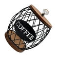 thumbnail image 3 of tredstone Kitchen Coffee Pod Holder Coffee Pod Container Large Capacity Organizer Effortlessly Enhances Home Decor Sturdy Black 15x19cm, 3 of 6