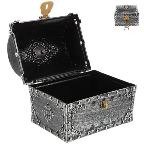 HOMEMAXS Small Treasure Box Pirate Chest Vintage Design Treasure Chest with