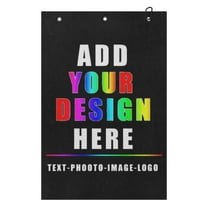 Yuyamidu Custom Coral Fleece Golf Towel Add Your Photo in Golf Towels with Hook and Loop Fastener Convenient Golf Cleaning Towel