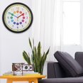 thumbnail image 2 of Reloj de pared silencioso estilo Simple dibujos animados creativos reloj de pared Digital decoración de guardería, 2 of 5