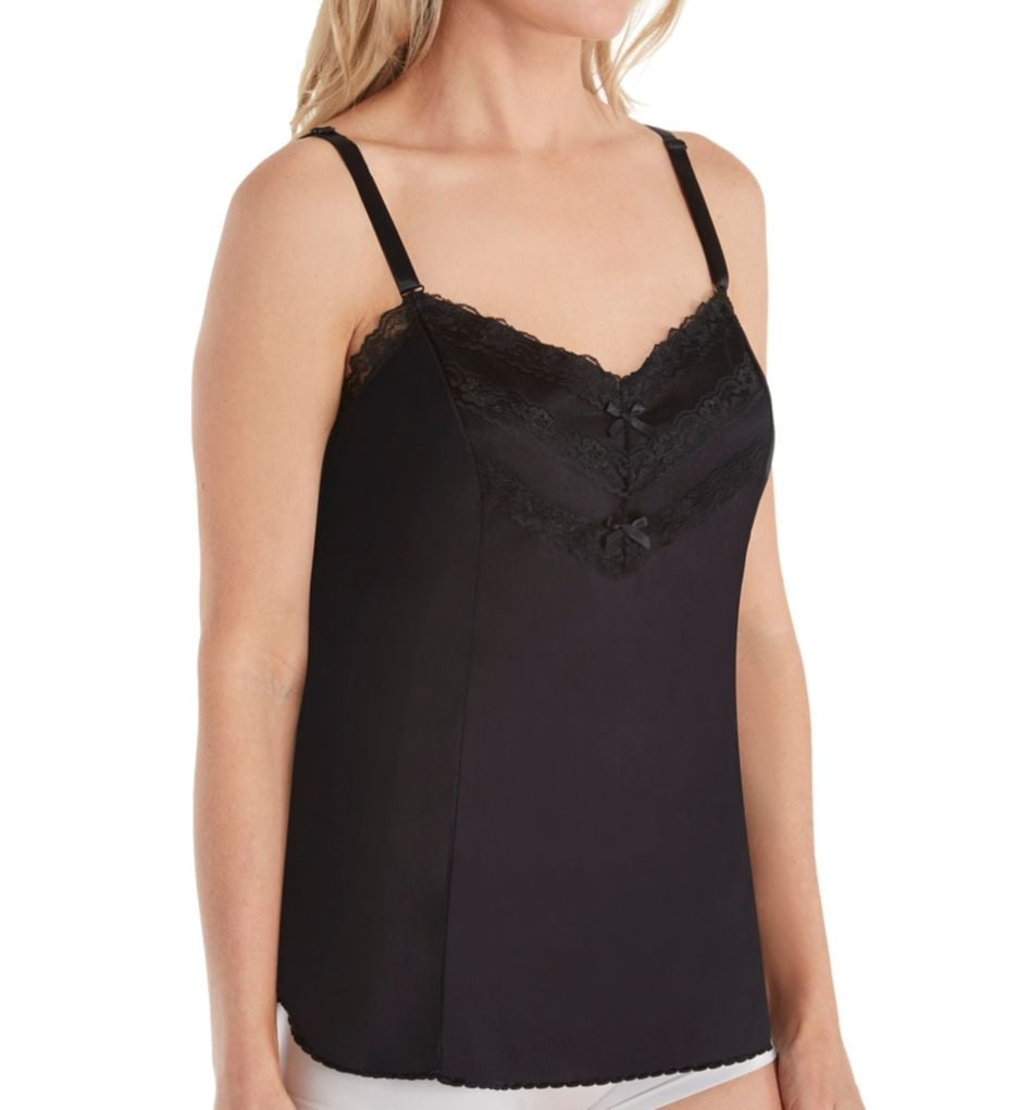 Shadowline Camisole with Stretch Lace Straps 