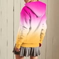 thumbnail image 3 of Lmnyox Fleece Lined Zip Up Hoodies for Women Fashion Casual Print Sweatshirt Jacket Fall Winter Outerwear, 3 of 7