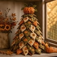 thumbnail image 5 of DIY Halloween Quilted Fabric Tree Kit, 3D Padded Sewing Craft Kit for Beginners, Handmade Fabric Tree Decor Seasonal Mantel Shelf Display Gift for Craft Lovers Halloween Decorations, 5 of 6