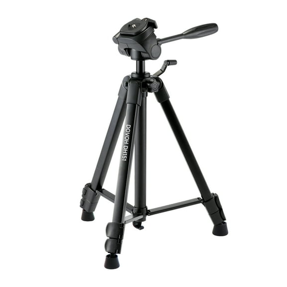 Heavy Duty Tripod for Laser Level, Adjustable Height for Camera with Bubble Level 1/4"-20 Screw Mount, DH151