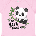 thumbnail image 4 of Inktastic My Yaya Loves Me- Cute Panda Boys or Girls Baby Bodysuit, 4 of 5