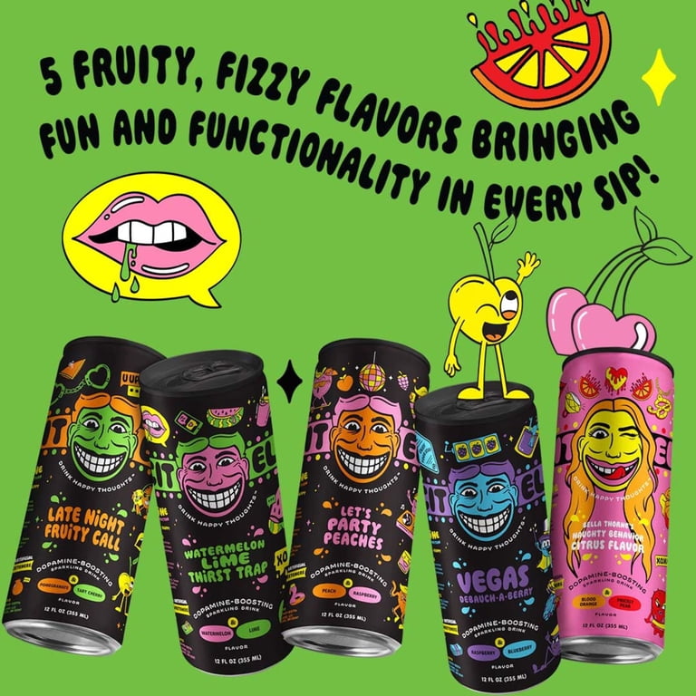Illicit Elixirs Peach Flavored Variety Pack - Sparkling Juice