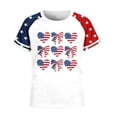 thumbnail image 4 of WERYOUNG Girl's Patriotic Graphic T Shirts Short Sleeves 250th Anniversary Tee Holiday Vacation Versatile Tops, 4 of 4