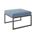 thumbnail image 1 of Manor Park Outdoor Modern Modular Patio Ottoman with Cushion - Blue, 1 of 5