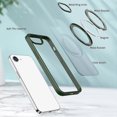 thumbnail image 4 of For iPhone 16e Case Compatible with MagSafe TPU+Acrylic Kickstand Phone Cover-Green, 4 of 5