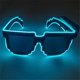 thumbnail image 1 of Gafas con visera Led, gafas futuristas de 10 colores, gafas iluminadas, gafas luminosas de panal para adultos, 1 of 1