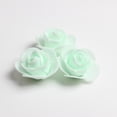 thumbnail image 3 of Rosas artificiales Yotijar 100 piezas espuma de poliéster para tocados bricolaje verde, 3 of 10