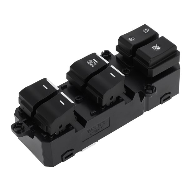 Interruptor de ventana eléctrica Unique Bargains para el lado del conductor delantero izquierdo para Hyundai Tucson 2016-2021 Negro
