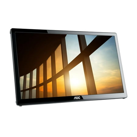 AOC - I1659FWUX 16" IPS TFT Active Matrix WLED LCD USB Powered Portable Monitor (USB) - Piano Black