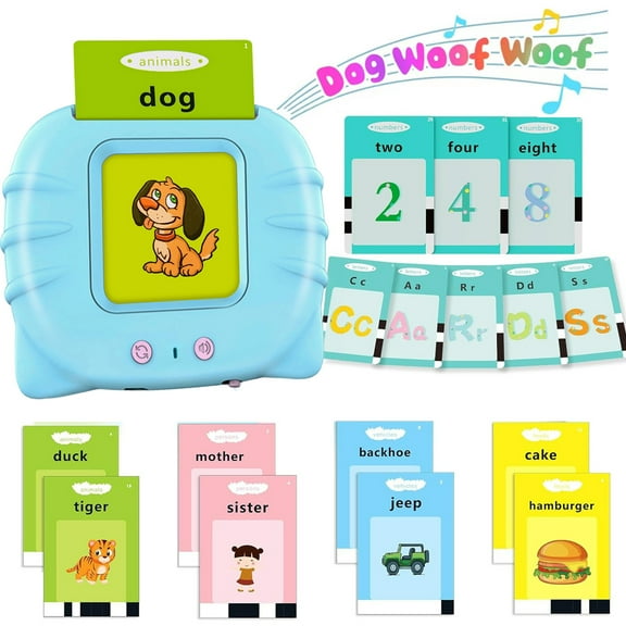 Educational Flash Cards for 2-5 Year Olds, 224 Sight Words Talking Cards, Interactive Pocket Speech Learning Toys for Toddlers, Educational-Inspired Christmas & Birthday Gift
