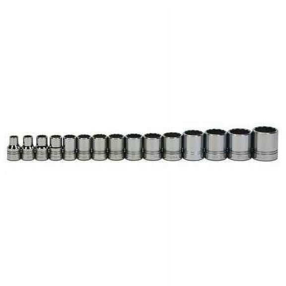 Williams WSS-15RC 15-Piece 1/2-Inch Drive Shallow 12 Point Socket Set