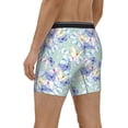 thumbnail image 2 of Mens Extended Length Boxer Briefs - Colorful Butterfly Men Underwear Boxer Briefs With Elastic Band, 2 of 5