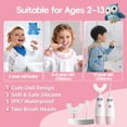 thumbnail image 4 of Cepillo de Dientes Eléctrico Infantil Hikid con Cabezal Ultrasónico en Forma de U, Resistente al Agua, 4 of 7