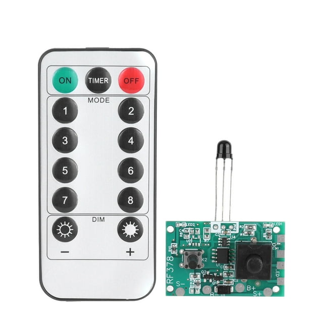 3.7V Lampe Solaire Contrôleur Module Circuit Imprimé avec Télécommande pour Lampes à Cordes Solaires