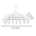 thumbnail image 2 of 1pc Multi-Purpose Clothes Hanger Stainless Steel Drying Rack Clips Socks Hanger, 2 of 8