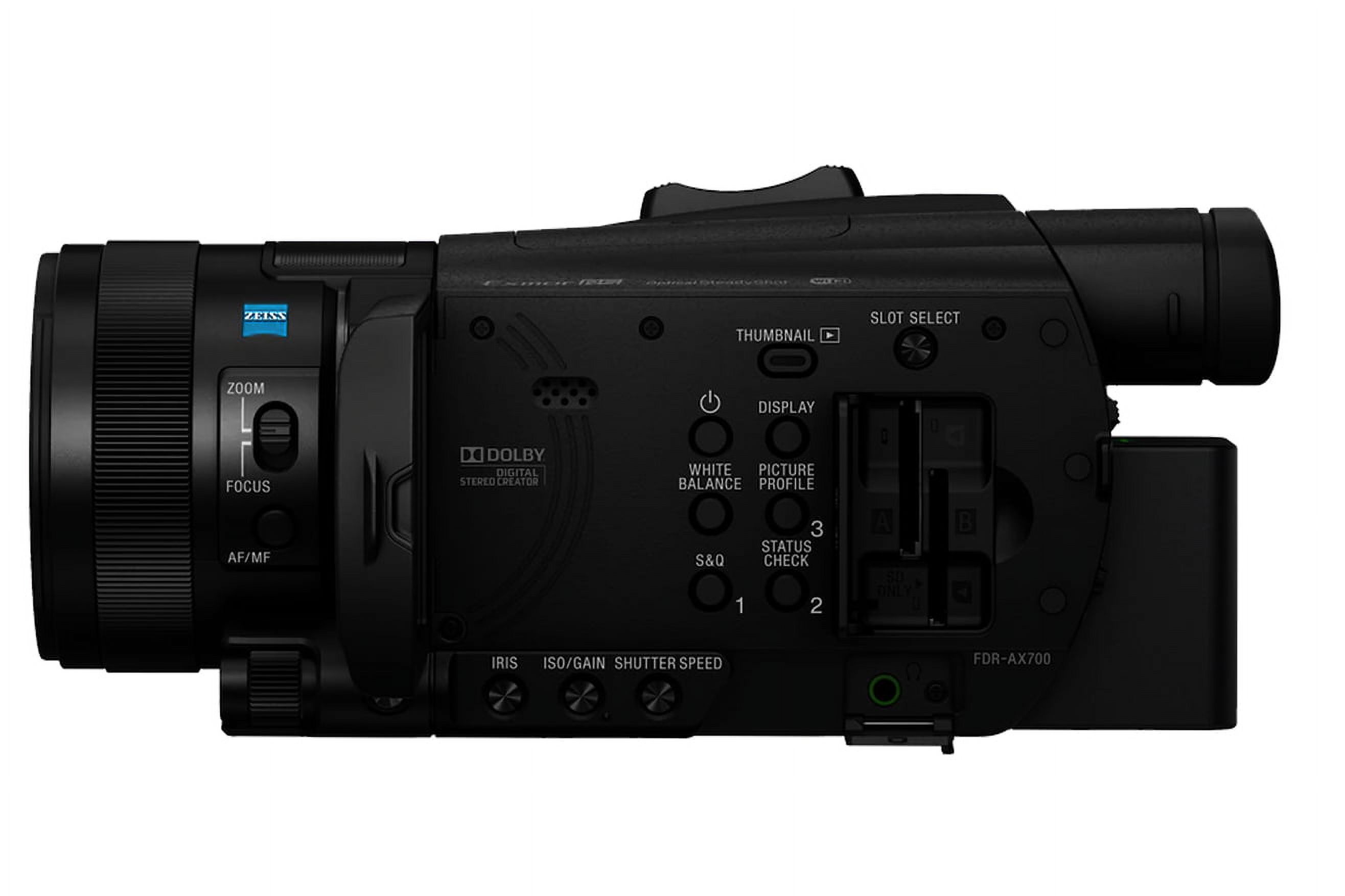 Sony FDR-AX700/B 4K HDR Camcorder w/ 1-inch CMOS Sensor - image 3 of 4