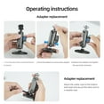 thumbnail image 4 of NATEFEMIN Action Camera Accessory Aluminum Alloy Magnetic Mount 360° Rotation Dual Ball Heads for Insta360 DJI, 4 of 10