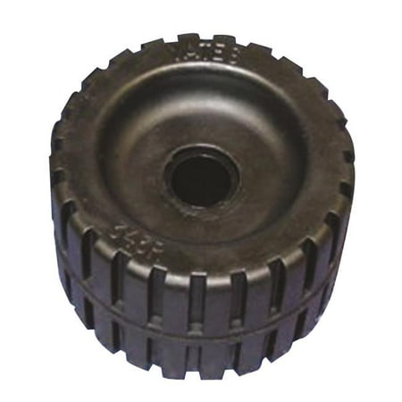 Wobble Roller - 343R-6P 4.37 in. Ribbed Wobble Roller - Black